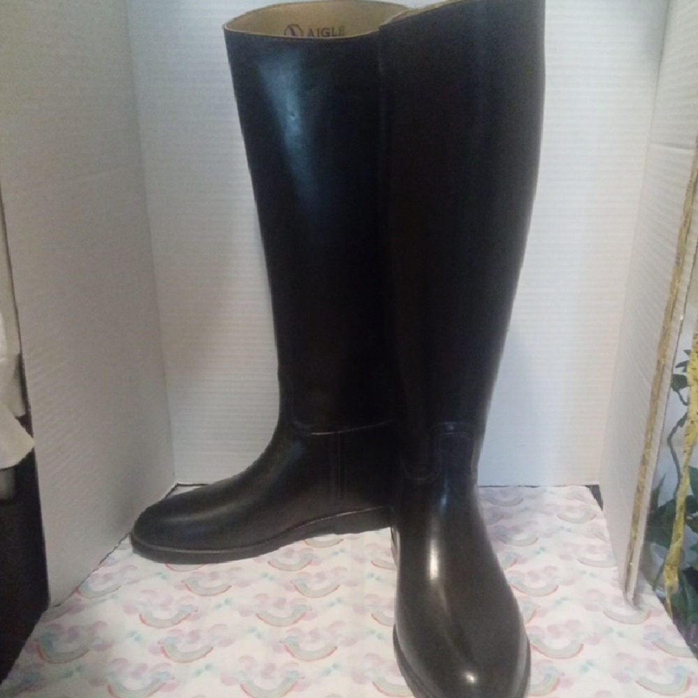 Aigle Coupe Saumur Black Ridding  Boots